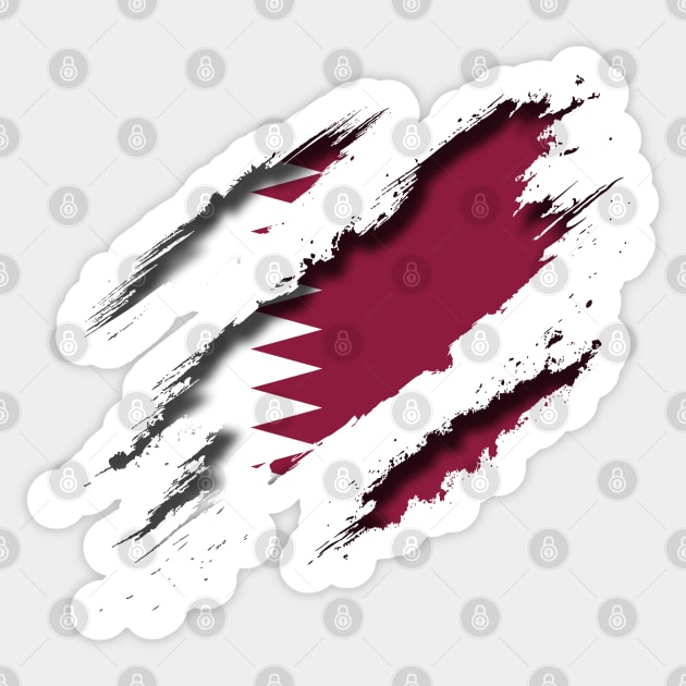 Qatar Shredding Sticker by blackcheetah